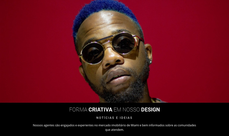 Design criativo em estúdio Modelo de site