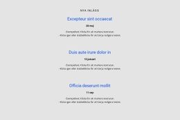 Lista Repeater Med Schema - Mall För En Sida