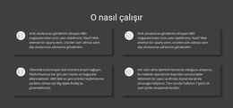 İşimiz Nasıl Çalışıyor Için HTML Sayfası