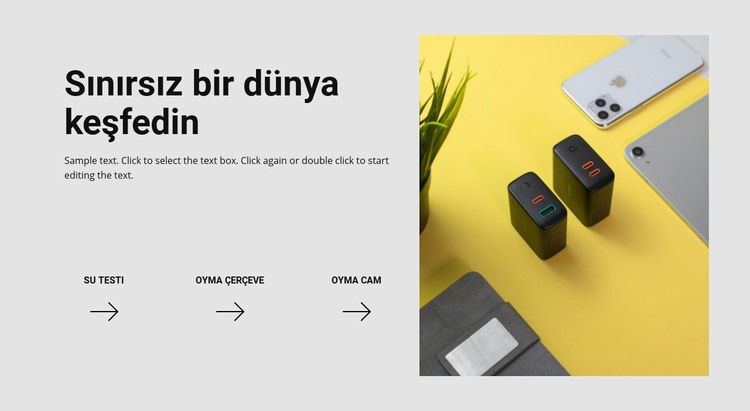 Sınırsız dünya HTML5 Şablonu