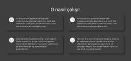 İşimiz Nasıl Çalışıyor - Profesyonel Tek Sayfalık Şablon