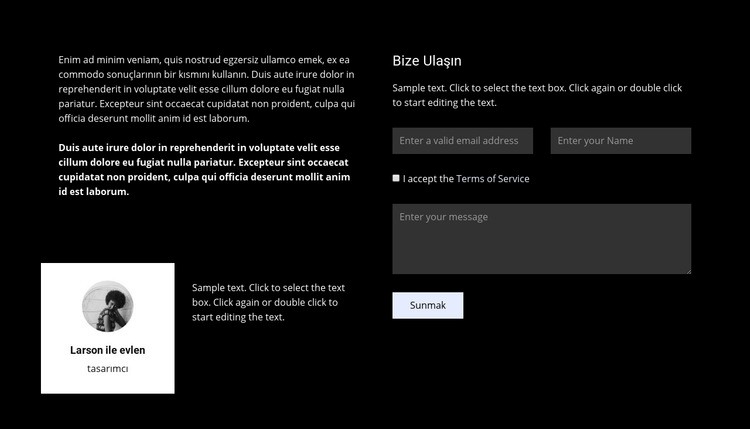 Daha fazla bilgi için iletişime geçin Web sitesi tasarımı