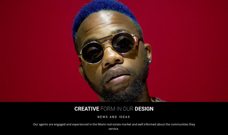 Creative design in studio Website Mockup