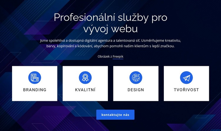 Služby vývoje webu Šablona CSS