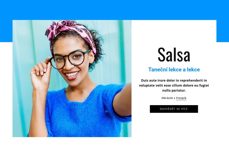 Kurzy salsa tance Šablona webové stránky