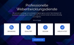 Professionelle Webentwicklungsdienste - Kreative Mehrzweckvorlage Für Eine Seite