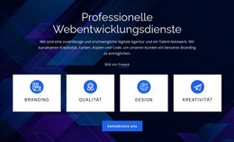 Benutzerdefinierte Schriftarten, Farben Und Grafiken Für Professionelle Webentwicklungsdienste