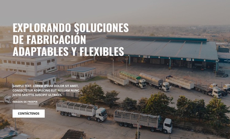 Soluciones de fabricación Plantillas de creación de sitios web