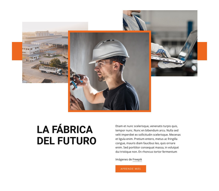 Fábrica industrial Plantilla HTML