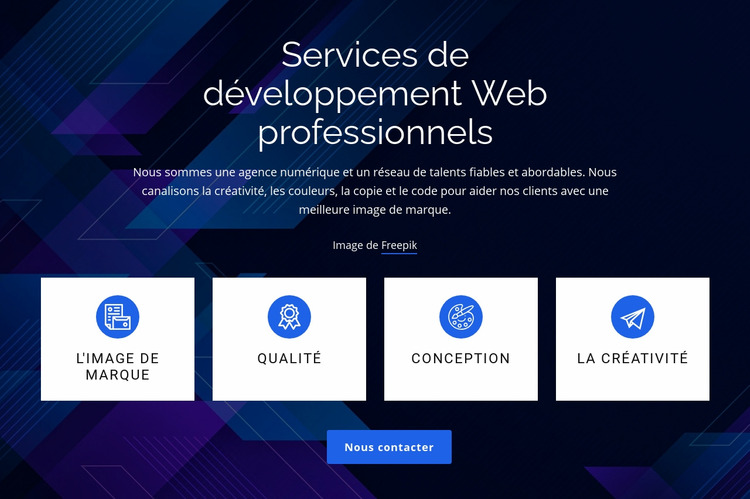 Services de développement Web professionnels Modèle Joomla
