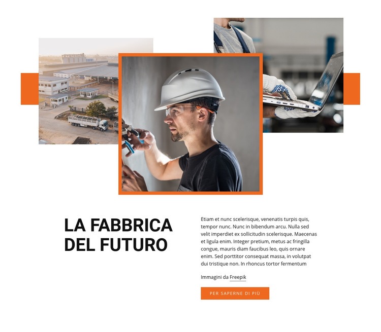 Fabbrica industriale Costruttore di siti web HTML