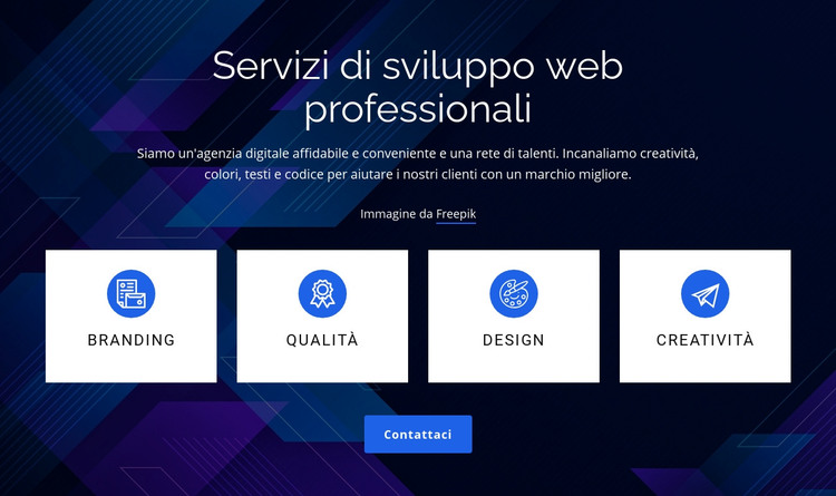 Servizi di sviluppo web professionali Modello HTML