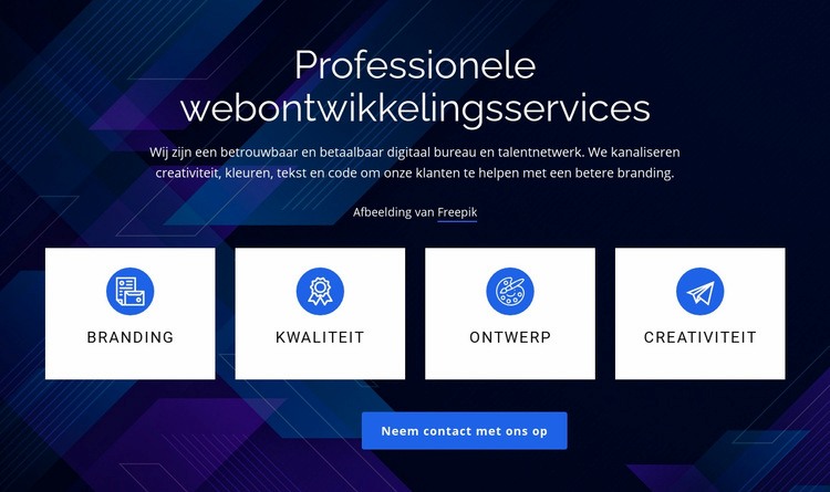 Professionele webontwikkelingsservices Html Website Builder