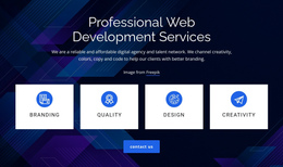 Web development services - One Page Template by Nicepage
