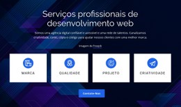 Design De Site Para Serviços Profissionais De Desenvolvimento Web