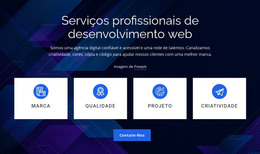 Página Da Web Para Serviços Profissionais De Desenvolvimento Web