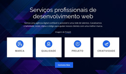 Serviços Profissionais De Desenvolvimento Web - Modelo De Site Simples