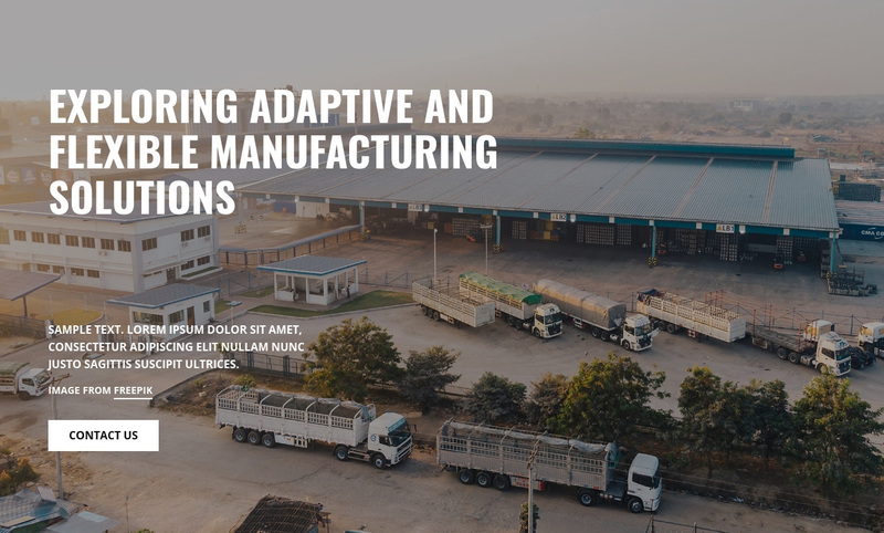 Manufacturing Solutions Squarespace Template Alternative