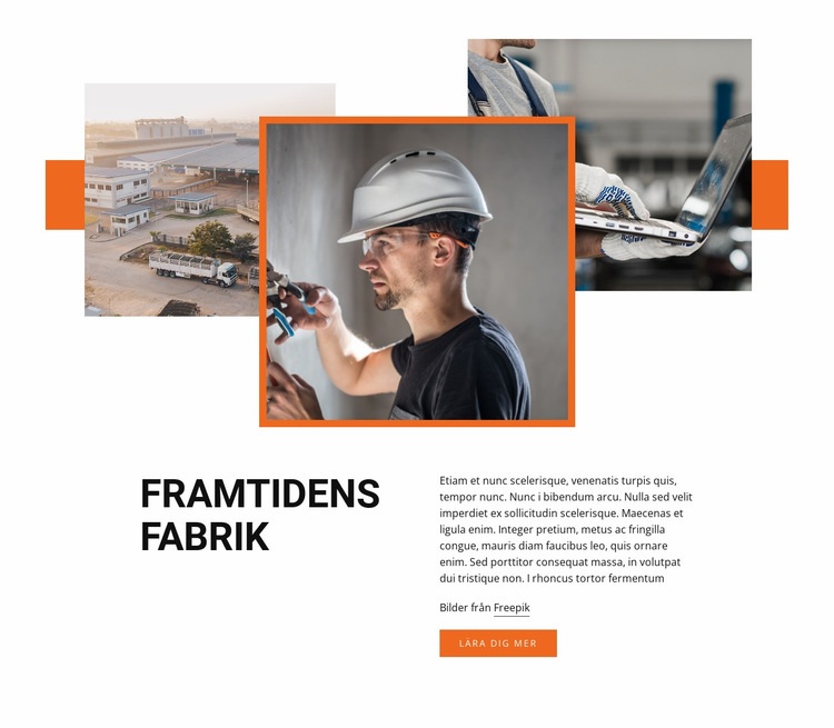 Industiral fabrik HTML-mall