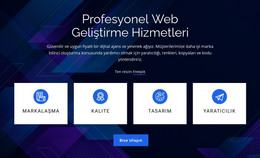 Profesyonel Web Geliştirme Hizmetleri Için Web Sayfası