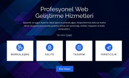 Profesyonel Web Geliştirme Hizmetleri - Kullanıma Hazır HTML5 Şablonu