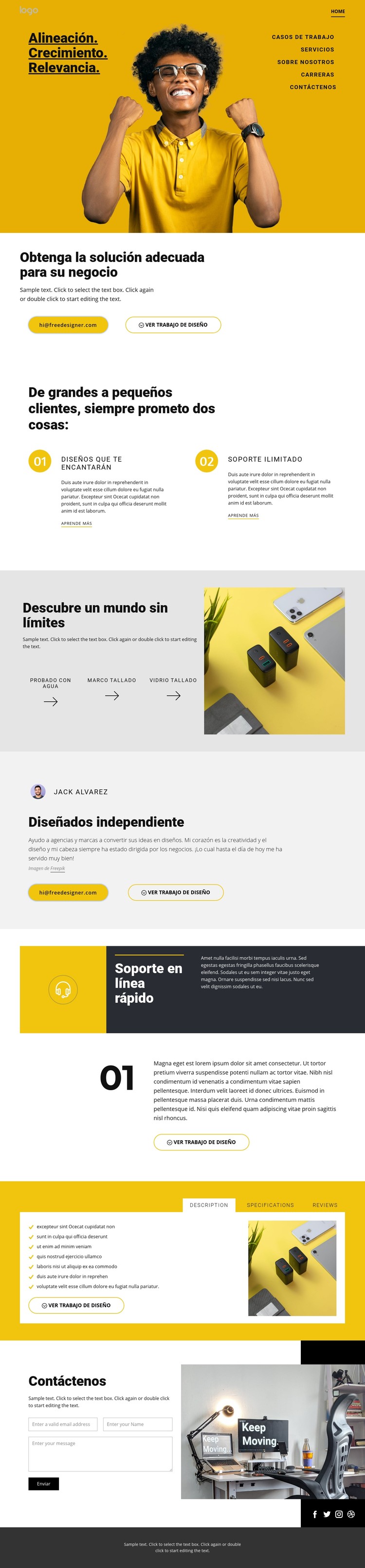 La calidad es nuestro objetivo Plantilla CSS