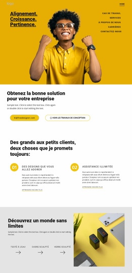 Maquette De Site Web Pour La Qualité Est Notre Objectif