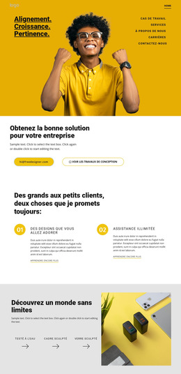 La Qualité Est Notre Objectif : Modèle De Site Web Simple