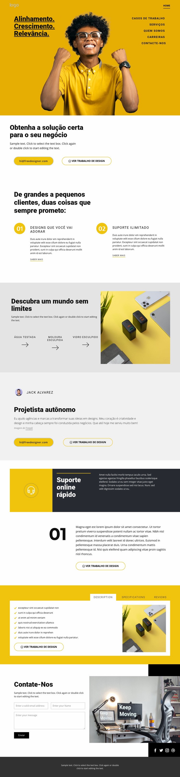 Qualidade é nosso objetivo Modelo HTML5