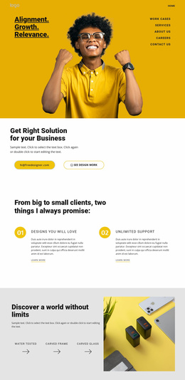 Quality Is Our Goal - Landing Page For Any Device