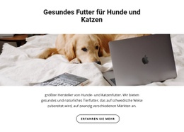 Gesundes Futter Für Haustiere – Inspiration Für HTML5-Vorlagen