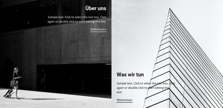 Über Gebäudekonstruktionen Landing Page