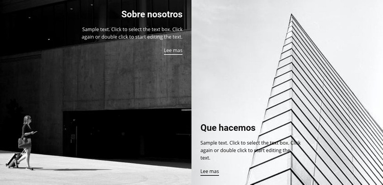 Acerca de las construcciones de edificios Creador de sitios web HTML