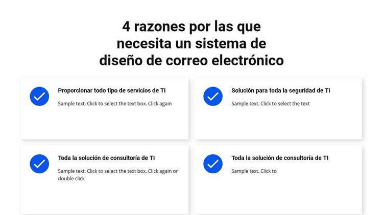 Servicios sobre fondo blanco Diseño de páginas web