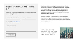 Bedrijfscontacten Opbouwen - HTML-Sjablooncode