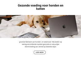 Gezonde Voeding Voor Huisdieren - HTML-Paginasjabloon
