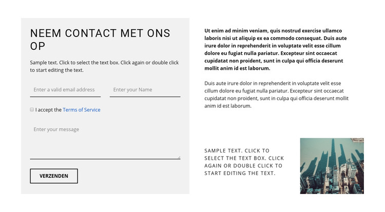 Bedrijfscontacten opbouwen HTML-sjabloon