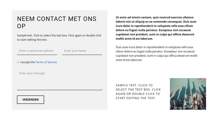 Bedrijfscontacten opbouwen HTML5-sjabloon