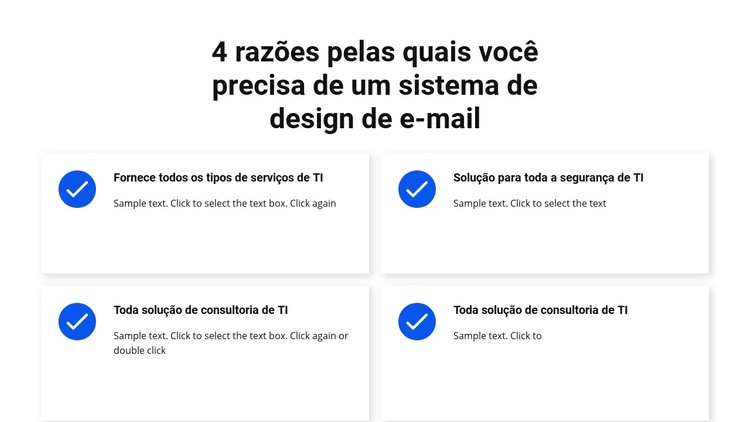 Serviços em fundo branco Template CSS