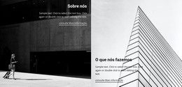 Sobre Construções De Edifícios - Modelo De Site HTML