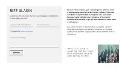 Şirket Iletişim Bilgileri Oluşturma Için Duyarlı HTML5
