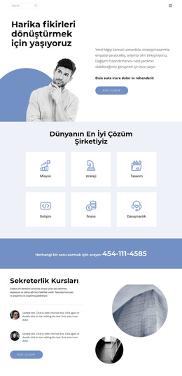 Iş Sayfası - WordPress Teması