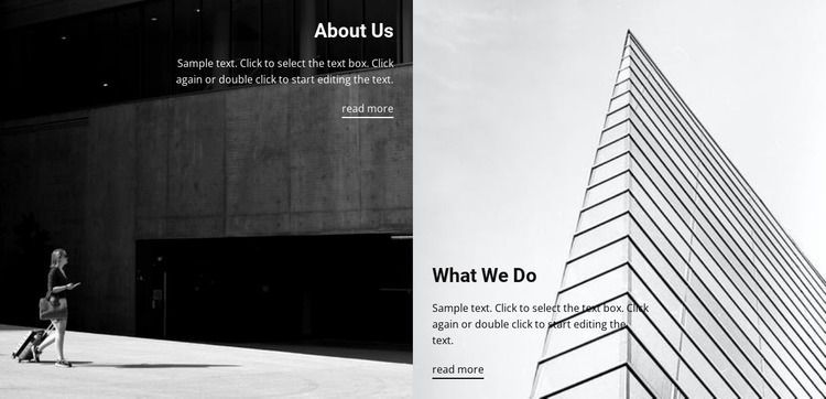 About building constructions Website Mockup