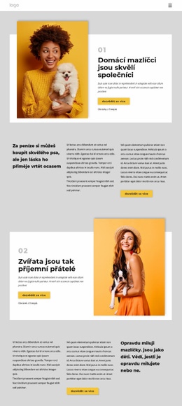 Proč nás domácí mazlíčci dělají šťastnějšími HTML Šablony