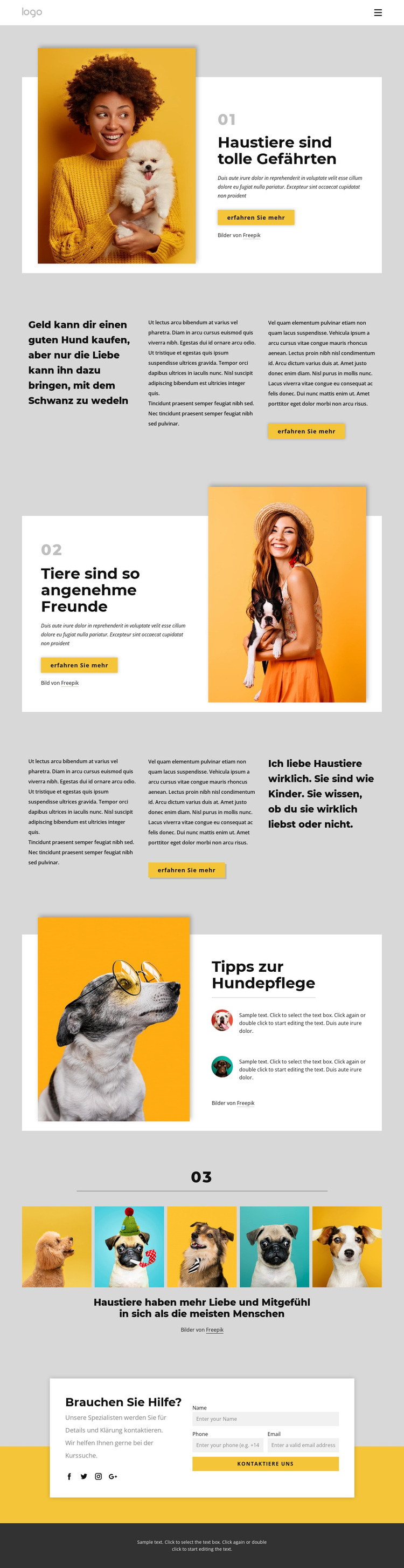 Warum Haustiere uns glücklicher machen WordPress-Theme