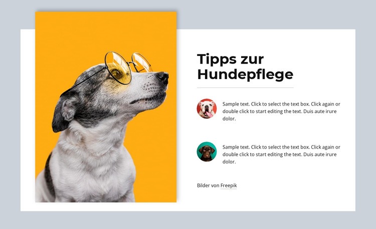 Ich liebe Haustiere sehr Landing Page