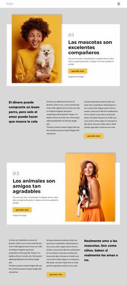 Por Qué Las Mascotas Nos Hacen Más Felices - HTML5 Website Builder