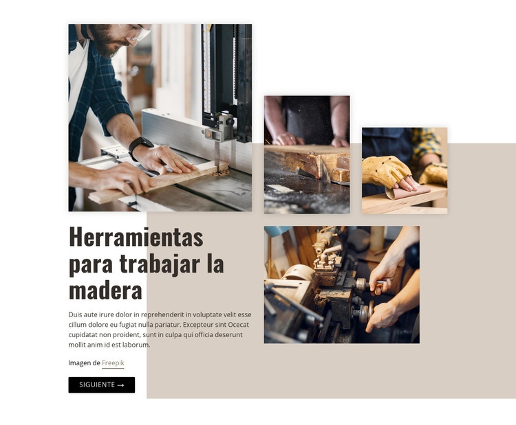 Industria de la madera Diseño de páginas web