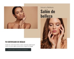 Página Web De Tarjetas De Regalo Para Un Salón De Belleza.