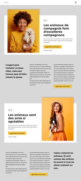 Pourquoi Les Animaux Nous Rendent Plus Heureux - Créateur De Sites Web Fonctionnels